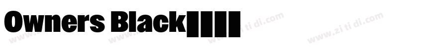 Owners Black字体转换